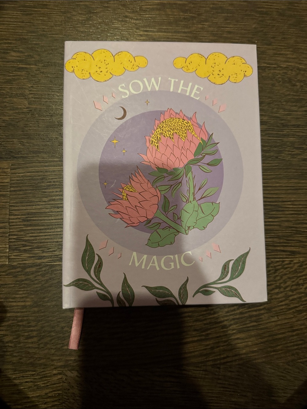 Lavender "Sow The Magic" Floral Hardcover Journal